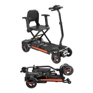 Scooter électrique pliable intégré à 4 roues pour adultes et seniors, autonomie de 9,3 milles, tout-terrain, pour personnes handicapées - Product Image 1