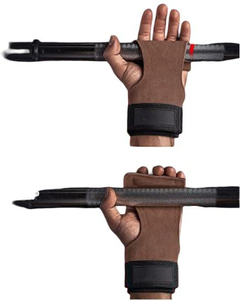 Adjustable Cowhide Wrist Support With Palm Guard <b>For</b> Weight <b>Lifting</b> Unisex Hook And Loop Closure - Product Image 3