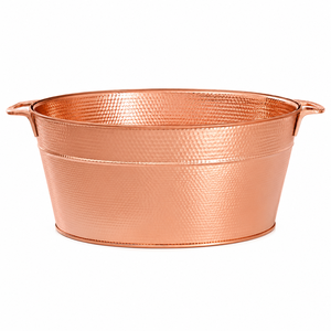 Bac à boissons en cuivre martelé, grand seau à glace, refroidisseur à vin, bac à champagne, refroidisseur à bière, bac de fête, vente en gros, fabricant OEM - Product Image 1