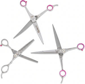 Premium Pet Grooming <b>Scissors</b> Set – Made from High-Quality Stainless Steel, Professional <b>Dog</b> & Cat Hair Cutting Kit with Case - Product Image 4