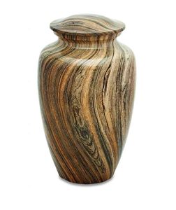 <b>Large</b> Capacity Aluminum <b>Urn</b> for Human Ashes - Metal Cremation <b>Urn</b> Oversized - Polished Memorial Vase for Burial - Product Image 2