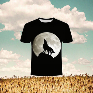 เสื้อยืดลายสัตว์ผ้าโพลีเอสเตอร์สแปนเด็กซ์ถักน้ำหนัก 180 กรัมสำหรับผู้ชาย - Product Image 5
