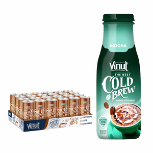 VINUT 405ml Cold Brew Coffee-Mezcla suave, Arábica y Robusta sin OGM, Precio de fábrica, Sin lácteos, Sin gluten, Etiqueta privada, O - Product Image 1