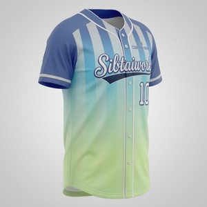 Maillot de baseball vierge pour hommes en gros, uniforme de softball personnalisé, vêtements de baseball imprimés numériquement, logo et numéro personnalisés - Product Image 2