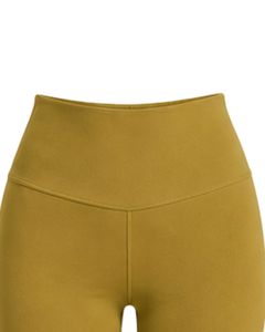 Manufacturer Custom Mustard Yellow Women Flared Yoga Set Square Neck Sports Bra And High Waist <b>Bell</b> Bottom Leggings Gym Wear Set - Product Image 6