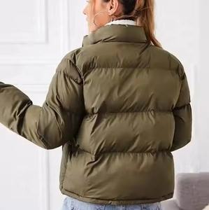 Chaqueta de Mezclilla Personalizada para Mujer, Transpirable, Informal, a la Moda, con Múltiples Bolsillos, Manga Larga, Chaqueta Acolchada para Damas - Product Image 5