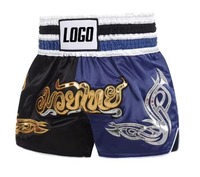 Celana Pendek Latihan Muay Thai MMA Boxing Grosir Logo Kustom Ringan Bernapas Tahan Lama Cepat Kering Unisex Dewasa