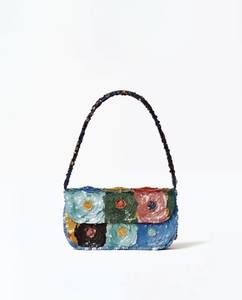 Sac à main perlé motif champignon, sac fantaisie perlé, sac à bandoulière fait main, sac inspiré de la nature - Product Image 2
