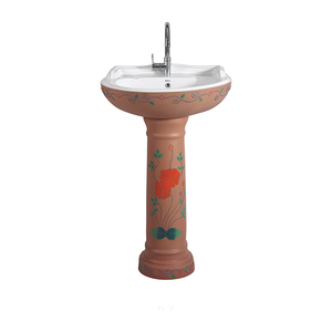 Distribuidor confiable que vende lavabos de pedestal de cerámica blanca de alta calidad para uso comercial y doméstico, 100% rentables, procedentes de la India. - Product Image 1