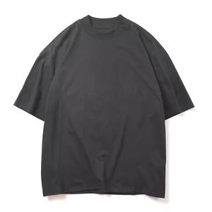 <b>Black</b> Oversized <b>Men</b> T <b>Shirt</b> Cotton Crew Neck <b>Short</b> <b>Sleeve</b> Tee Casual Streetwear - Product Image 5