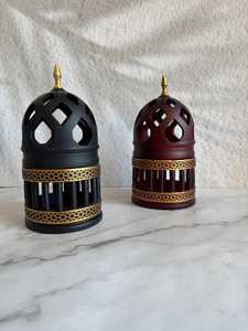 Hot Selling Eco-Friendly Handmade Wooden Oud <b>Burner</b> with Decorative Floral Carving Lid Religious Ramadan Mubarak Gift Collection - Product Image 1