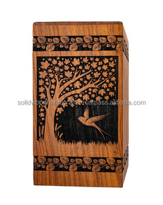 Urnas de cremación de madera para adultos Urnas de madera Urnas funerarias Tamaño personalizado Suministros funerarios - Product Image 4