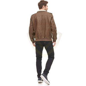 NIGHTJAR INDUSTRY Best Quality Genuine Leather <b>Jacket</b> for Fall/Winter High Street Style Plain Dyed OEM Service Casual Street Men - Product Image 4
