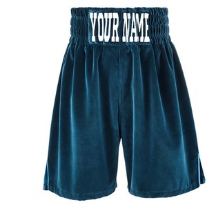 Shorts de boxe personnalisés en satin polyester à impression numérique, logo de marque OEM, faible MOQ, prix d'usine, séchage rapide, légers - Product Image 1