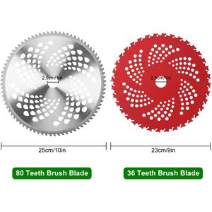 Kit Adattatore Universale Lame Decespugliatore con Punta in Carburo 10\" x 80T 9\" x 36T in Acciaio Legato Compatibili con Decespugliatori Taglio Premium - Product Image 4