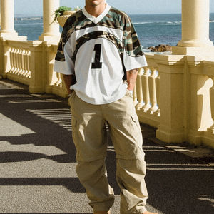 T-shirts unisexes vintage personnalisés OEM, coton lourd 300 g/m², broderie vieillie, coupe ample et courte pour homme - Product Image 4