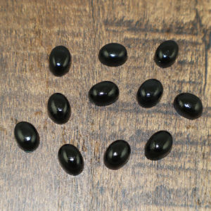 Piedra Preciosa de Ónix Negro Natural en Forma Ovalada de 6x8mm, Piedra Suelta para Fabricación de Joyas, Suministro al por Mayor - Product Image 4