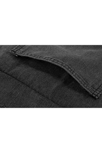 Cropped Raw Hem Denim Vest – Fashionable Women’s Sleeveless <b>Trucker</b> <b>Jacket</b> for Summer - Product Image 4