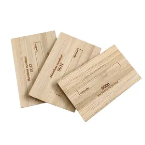 Tarjeta llave RFID de madera de bambú ecológica para hotel