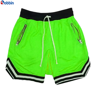 Pantalones Cortos Deportivos Cómodos para Hombre, Personalizados con Estampado Frontal, de Malla de Poliéster de Color Sólido, Ecológicos y de Secado Rápido - Product Image 5