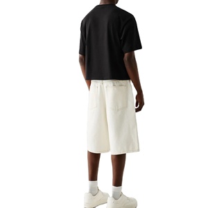 Premium Making Oversize <b>T</b>-<b>shirt</b> Men's 220g Heavyweight White Front Logo <b>Polyester</b> Anti-shrink Casual Wear Drop Shoulder <b>T</b>-<b>Shirts</b> - Product Image 3