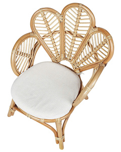 Fauteuil Paon en Rotin avec Dossier en Cœur, Fauteuil d'Appoint en Osier Naturel, Mobilier Décoratif Bohème pour la Maison, Chaise Longue pour Hôtel et Café - Product Image 2