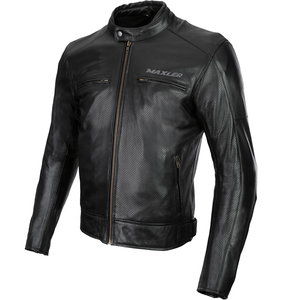 Blouson en cuir pour moto, vêtements de moto pour homme, vêtements de motocross, combinaison de course, vêtements de moto, blouson en cuir de locomotive - Product Image 1