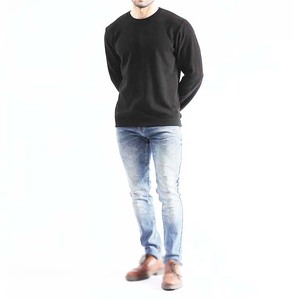 Pantalon en jean noir classique pour homme, coupe droite, délavé anthracite, printemps-été, décontracté, streetwear, écologique, résistant à la décoloration - Product Image 5