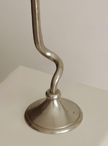 Nordic Minimalist Wavy <b>Silver</b> <b>Candlestick</b> Holder Elegant Curved Metal Taper Candle Stands for Modern Living Room Mantel Decor - Product Image 5