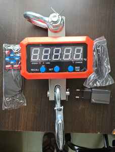 เครื่องชั่งน้ำหนักเครนดิจิตอล 5000 กก. จอแสดงผล LED ตัวเครื่องอะลูมิเนียม 24V/230V ควบคุมด้วยรีโมท ใช้แบตเตอรี่แบบชาร์จได้ - Product Image 4