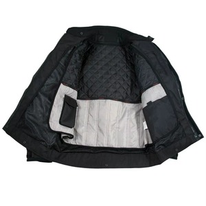 Vêtements de sport pour moto de course, veste en polyester/coton coupe-vent de haute qualité avec logo imprimé sur le devant, couleur grise pour hommes - Product Image 3