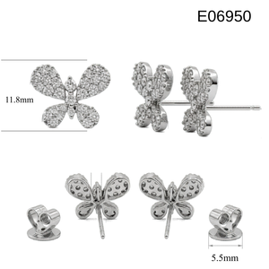ต่างหูเม็ดกลมสีทองแท้18K สำหรับผู้หญิงหรือของขวัญ - Product Image 6