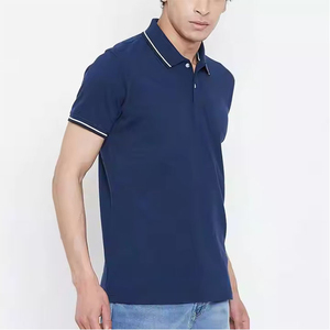 High Quality Men's Polo <b>Shirt</b> Short Sleeve Turn Down <b>Collar</b> Knitted Custom Size <b>T</b> <b>Shirt</b> Casual Sports Formal Wear Polo <b>T</b> <b>Shirt</b> - Product Image 4
