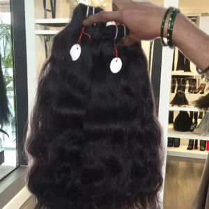 ผมคนอินเดียธรรมชาติแบบ100% ลอนคลื่นลึกแบบอิตาลีผมหยิกลอนจากอินเดีย - Product Image 1