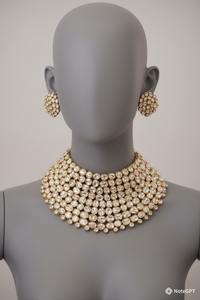 Parure de bijoux de mariée de luxe tendance en alliage plaqué rhodium et zircon, style indien traditionnel, pour fiançailles, fêtes, mariages et anniversaires - Product Image 6