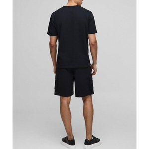 Men's Black Cargo Shorts Mid Waist Canvas Casual Bermuda Shorts With Pockets Breathable Style - Product Image 3