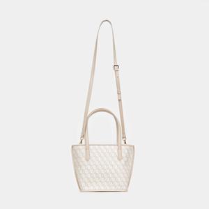 Sacs fourre-tout en cuir microfibre à motif géométrique personnalisé pour femmes, avec fermeture éclair, grande capacité, sac seau durable, logo, pour le bureau et le shopping - Product Image 5