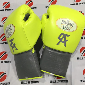 Guantes de Boxeo Personalizados No Boxing No Life, Guantes de Combate Profesionales de Cuero para Entrenamiento de Sparring, Equipo de Gimnasio de Boxeo - Product Image 4