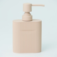 Distributeur de savon en résine écologique, bouteille ronde, accessoire pour ensembles de salle de bain à domicile et en hôtel
