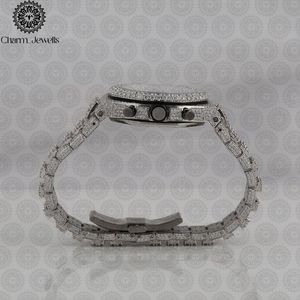 Reloj de Lujo para Hombre Charm_Jewells, Caja de Acero Inoxidable, Esfera Analógica de 40 mm, Cierre Oculto con Botón, Cristal, Mecánico, 10 Bar - Product Image 5