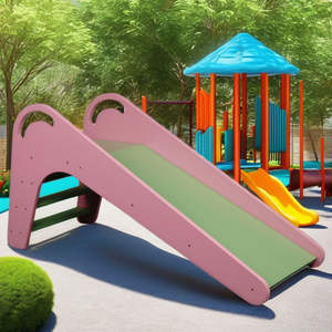 Tobogán y columpio para niños, juego de juegos interior, multifuncional, de plástico multicolor, venta al por mayor. - Product Image 1