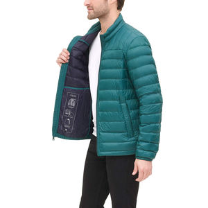 Custom Logo Men's Lightweight Puffer <b>Jacket</b> Water-Resistant <b>Packable</b> Quilted Winter Coat Slim Fit Stand Collar Windproof Warmth - Product Image 5