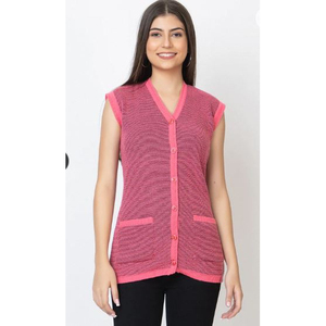 Suéter elegante sin mangas con cuello alto, cómodo para uso diario, ligero, a precio de mayoreo de fábrica. - Product Image 1