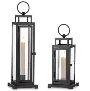 Luxury Gold Metal Candle <b>Lantern</b> <b>Set</b> Decorative Glass <b>Lantern</b> Indoor Outdoor Hanging <b>Lantern</b> Wedding Home Table Decor - Product Image 2