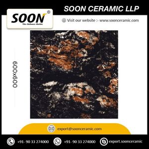 Brazil Black Price 600x600 High Gloss Porcelain Floor Tiles for Living Room Use - Product Image 5