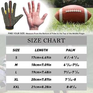Gants de football américain personnalisés en gros avec logo classique, impression numérique de haute qualité, couleurs écologiques, vente chaude - Product Image 6