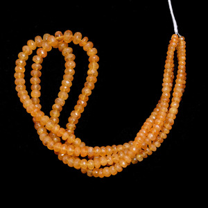 Cuentas facetadas de 4mm-8mm de ágata beryl AAA, cuentas sueltas de piedra preciosa semipreciosa natural Heliodor amarillo dorado para joyería. - Product Image 3