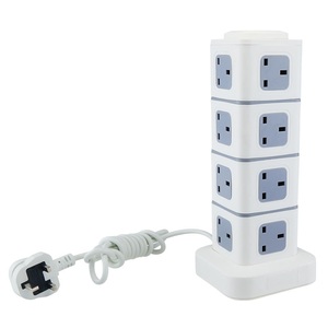 EU/UK/AU 10A CN Office Home Use USB 2026 <b>Universal</b> New Upright Independent Overload Switch Surge Protection Multi-Sided <b>Socket</b> - Product Image 2