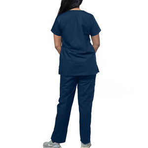 Hot Sale New Arrival Nursing Suit Multi Zipper Pockets Short Sleeve Stretchable Heavyweight Custom Men's <b>Scrub</b> Suits Worsted - Product Image 3