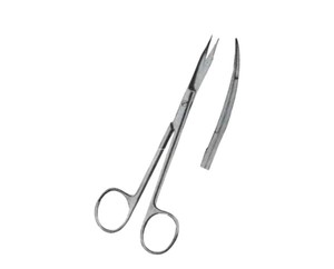 กรรไกรผ่าตัด Goldman Fox Delicate Scissor แบบตรง ขนาด 13 ซม. ผลิตจากสแตนเลสสตีล สำหรับศัลยกรรมตกแต่ง หู คอ จมูก และศัลยกรรมจุลศัลยกรรม - Product Image 1